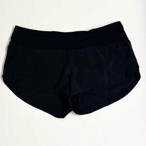 Lululemon Black Low-rise Speed Up Shorts